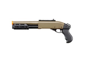 Golden Eagle Golden Eagle sawed off gas shotgun MLOK handguard, 3/6 shot, tan