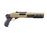 Golden Eagle sawed off gas shotgun MLOK handguard, 3/6 shot, tan