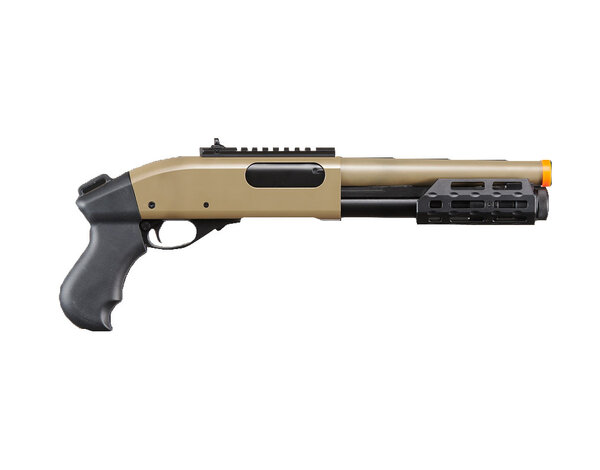 Golden Eagle Golden Eagle sawed off gas shotgun MLOK handguard, 3/6 shot, tan