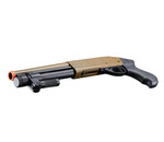 Golden Eagle Golden Eagle sawed off gas shotgun MLOK handguard, 3/6 shot, tan