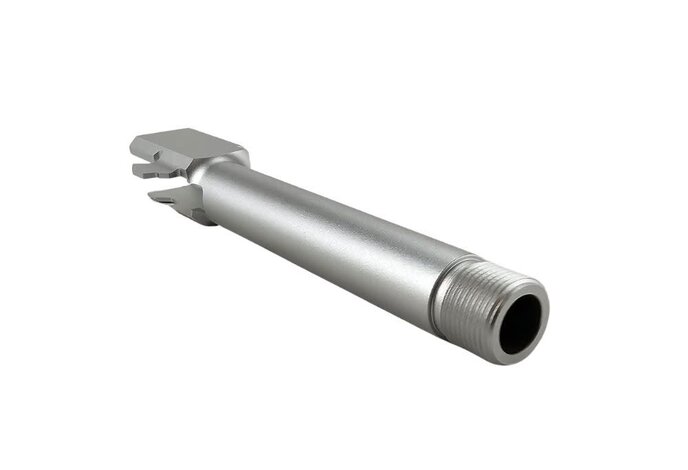 Pro-Arms 14mm CCW Threaded Barrel for Umarex Glock G17 GEN3 / GEN4 Silver