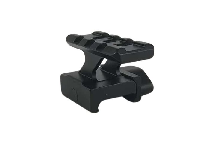 Aluminum angled 1.25" weaver  riser mount. thumbscrew