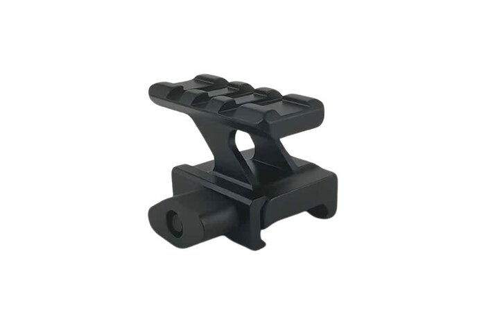 Aluminum angled 1.25" weaver  riser mount. thumbscrew