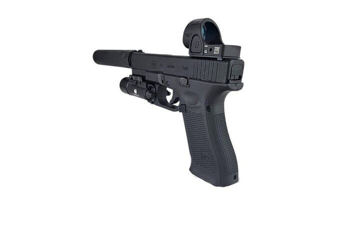 AEX Custom GLOVE BOX SPECIAL Umarex Elite Force GLOCK G45 GEN5 Green Gas Full Blowback Pistol by VFC