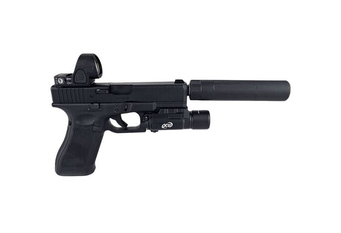 AEX Custom GLOVE BOX SPECIAL Umarex Elite Force GLOCK G45 GEN5 Green Gas Full Blowback Pistol by VFC