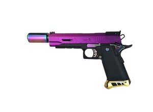 Tokyo Marui AEX Custom CYBERNETIC HUNNY Tokyo Marui Hi Capa 5.1 Gas Blowback Pistol, Purple / Neo / Black