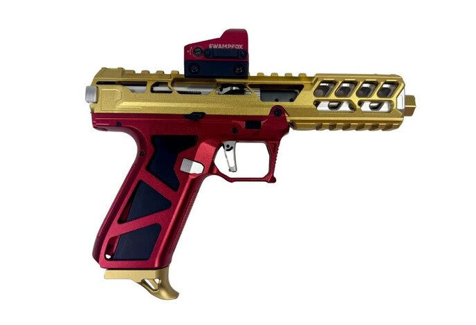 AEX CUSTOM NINER - AAP-01 Gas Blowback Pistol, Red/Gold