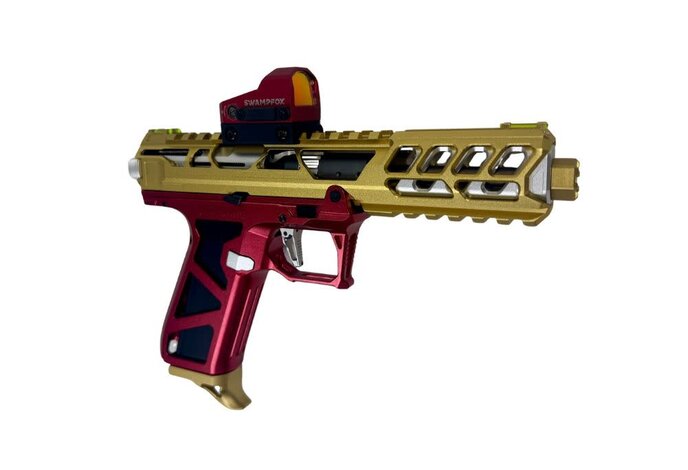 AEX CUSTOM NINER - AAP-01 Gas Blowback Pistol, Red/Gold