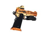 AEX Custom THE ARENA KING Tokyo Marui Hi Capa 4.3 Gas Blowback Pistol, Orange / Black