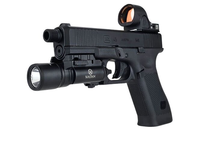 AEX Custom CERBERUS  Umarex Elite Force GLOCK G45 GEN5 Green Gas Full Blowback Pistol by VFC