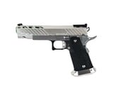 AEX Custom MIDORI SOUR Tokyo Marui Hi Capa 5.1 Gas Blowback Pistol, Silver / Green