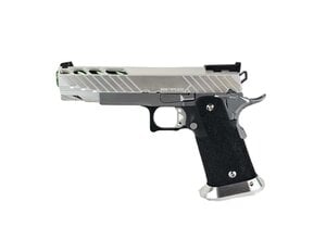 Tokyo Marui AEX Custom MIDORI SOUR Tokyo Marui Hi Capa 5.1 Gas Blowback Pistol, Silver / Green