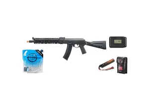 LCT Airsoft LCT Airsoft LCKM Steel AEG Airsoft Rifle w/ ASTER V2 - Battery / Charger Combo - Black