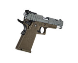AEX Custom DESERT MOCHA Tokyo Marui Hi Capa 5.1 Gas Blowback Pistol, Grey  / Brown / Black