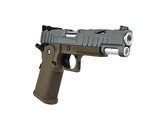 AEX Custom DESERT MOCHA Tokyo Marui Hi Capa 5.1 Gas Blowback Pistol, Grey  / Brown / Black