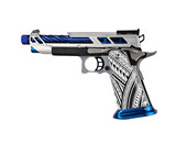AEX Custom SPIRIT OF THE GRAND BLUE Tokyo Marui Hi Capa 5.1 Gas Blowback Pistol, Silver / Blue / Black