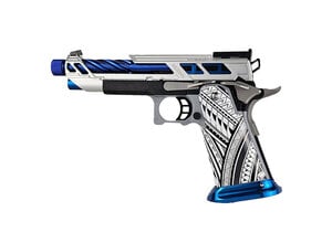 Tokyo Marui AEX Custom SPIRIT OF THE GRAND BLUE Tokyo Marui Hi Capa 5.1 Gas Blowback Pistol, Silver / Blue / Black