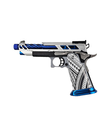 Tokyo Marui AEX Custom SPIRIT OF THE GRAND BLUE Tokyo Marui Hi Capa 5.1 Gas Blowback Pistol, Silver / Blue / Black