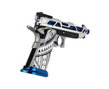 AEX Custom SPIRIT OF THE GRAND BLUE Tokyo Marui Hi Capa 5.1 Gas Blowback Pistol, Silver / Blue / Black