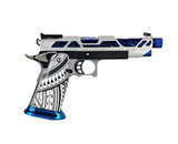 AEX Custom SPIRIT OF THE GRAND BLUE Tokyo Marui Hi Capa 5.1 Gas Blowback Pistol, Silver / Blue / Black