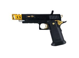 Tokyo Marui AEX Custom THE LONE STAR STI Tokyo Marui Hi Capa 5.1 Gas Blowback Pistol, Black / Gold
