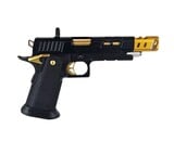 AEX Custom THE LONE STAR STI Tokyo Marui Hi Capa 5.1 Gas Blowback Pistol, Black / Gold