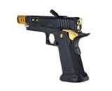AEX Custom THE LONE STAR STI Tokyo Marui Hi Capa 5.1 Gas Blowback Pistol, Black / Gold