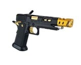 AEX Custom THE LONE STAR STI Tokyo Marui Hi Capa 5.1 Gas Blowback Pistol, Black / Gold