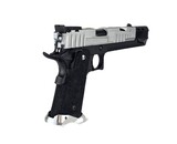 AEX Custom OCP CIVIC ORDER Tokyo Marui Hi Capa 5.1 Gas Blowback Pistol, Black / Silver