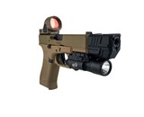 AEX Custom SANDMAN – Elite Force GLOCK 19x GBB Pistol FDE / BLK