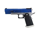 AEX Custom Sovereign Blue Tokyo Marui Hi Capa 5.1 Gas Blowback Pistol, Blue / Silver