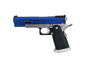 Tokyo Marui AEX Custom Sovereign Blue Tokyo Marui Hi Capa 5.1 Gas Blowback Pistol, Blue / Silver
