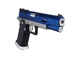 AEX Custom Sovereign Blue Tokyo Marui Hi Capa 5.1 Gas Blowback Pistol, Blue / Silver