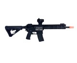 Classic Army MK18 Full Metal 10 inch MLOK Airsoft Electric Gun w/ Red Dot Sight, Black