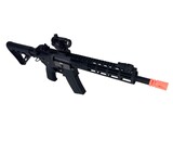 Classic Army MK18 Full Metal 10 inch MLOK Airsoft Electric Gun w/ Red Dot Sight, Black