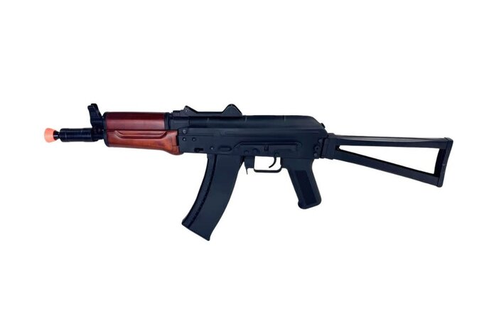 Classic Army AKS-74U Electric Rifle, Metal and Wood, w/ Battery and Charger