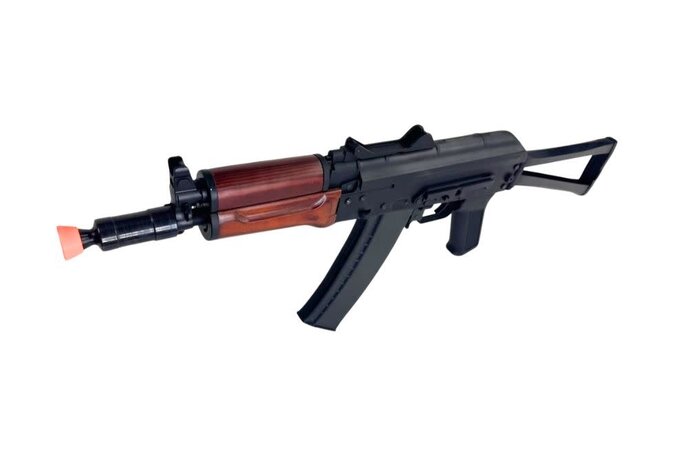 Classic Army AKS-74U Electric Rifle, Metal and Wood, w/ Battery and Charger