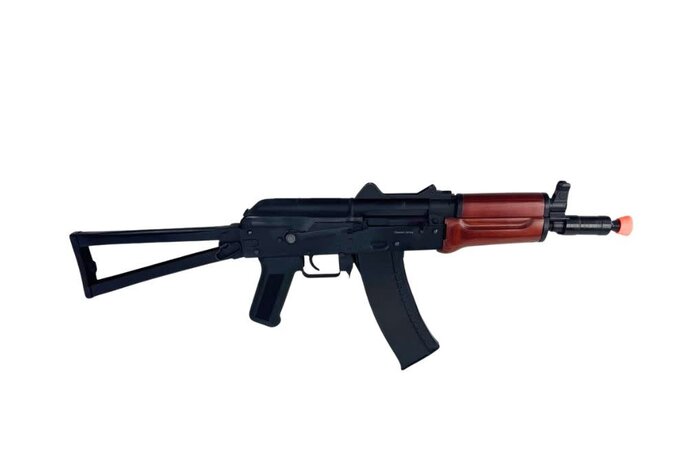Classic Army AKS-74U Electric Rifle, Metal and Wood, w/ Battery and Charger