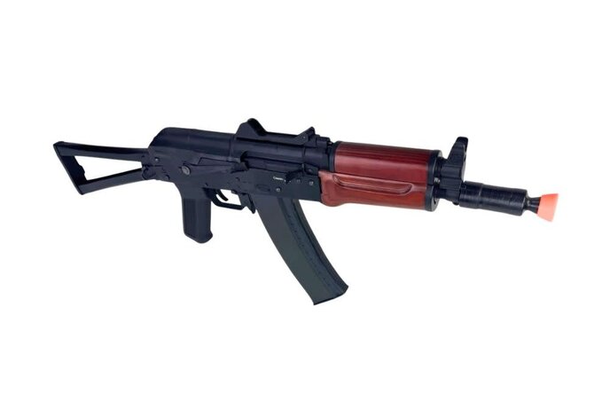 Classic Army AKS-74U Electric Rifle, Metal and Wood, w/ Battery and Charger