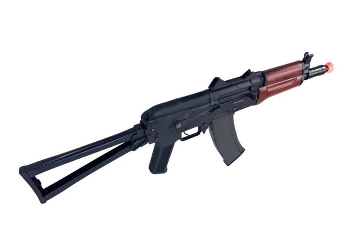 Classic Army AKS-74U Electric Rifle, Metal and Wood, w/ Battery and Charger