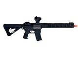 Classic Army MK18 Full Metal 12 inch M-LOK Airsoft Electric Gun w/ Red Dot Sight, Black