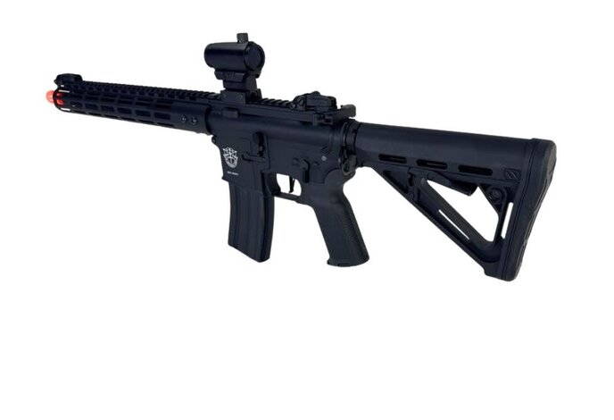Classic Army MK18 Full Metal 12 inch M-LOK Airsoft Electric Gun w/ Red Dot Sight, Black