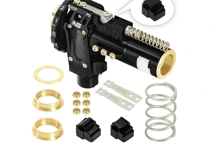 NexxSpeed CNC Aluminum Hopup Chamber Black Edition for M4 AEG