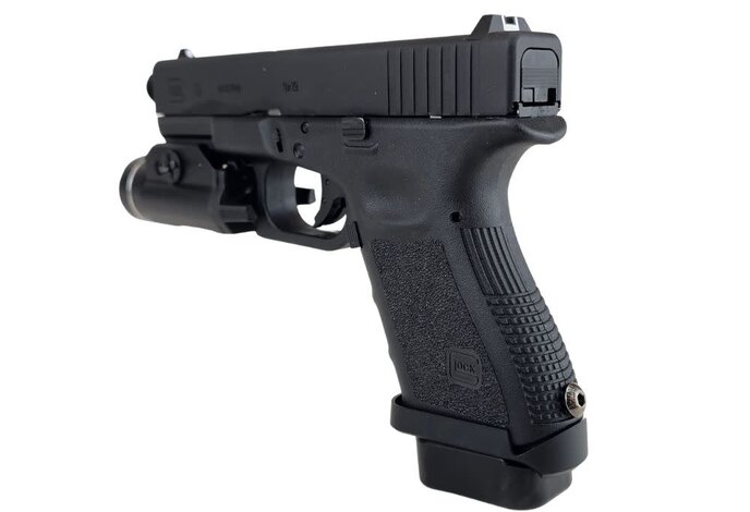 AEX Custom POCKET ROCKET – Elite Force GLOCK 19 Gen3 GBB Pistol BLK