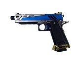 AEX CUSTOM BLUE STEEL Tokyo Marui Hi Capa 5.1 Gas Blowback Pistol, Blue / Silver