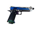 AEX CUSTOM BLUE STEEL Tokyo Marui Hi Capa 5.1 Gas Blowback Pistol, Blue / Silver