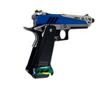 AEX CUSTOM BLUE STEEL Tokyo Marui Hi Capa 5.1 Gas Blowback Pistol, Blue / Silver