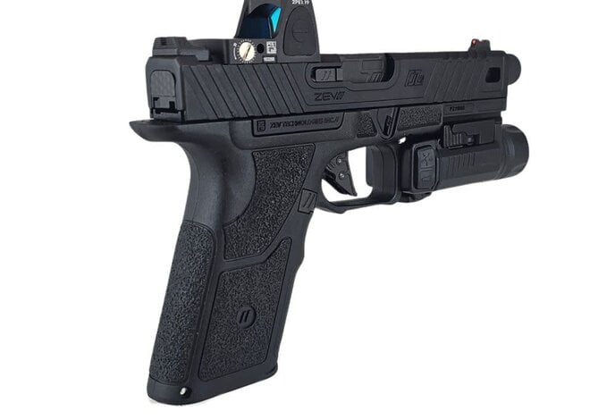 AEX Custom SMOOTH OPERATOR – PTS ZEV 0Z9 Elite GBB Pistol BLK