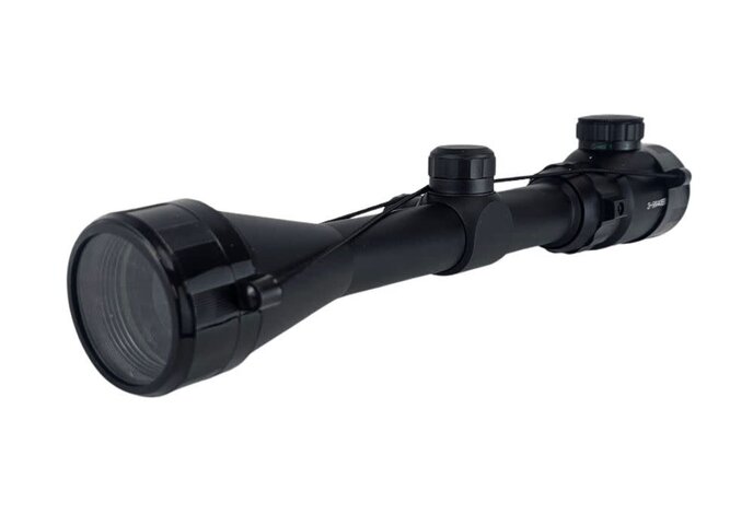 3-9X40E illuminated target scope, includes scope rings