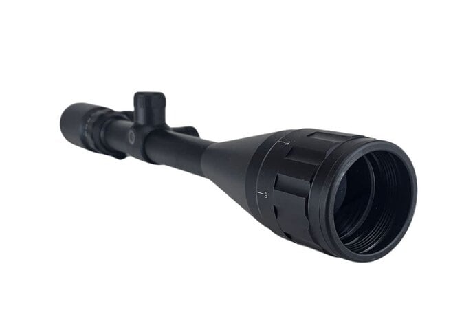 6-24X50AOEG illuminated target scope, includes scope rings